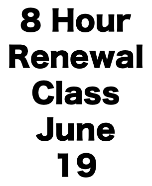 8 Hour CCW Renewal Class (June 19)