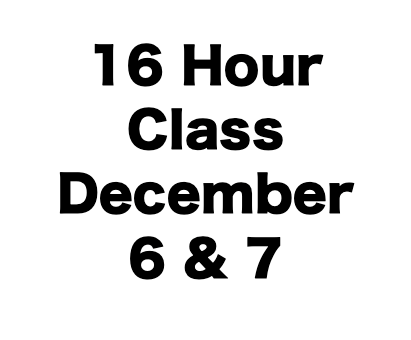 16 Hour LAPD CCW Class (December 6-7)