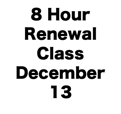 8 Hour LAPD Renewal Class (December 13)
