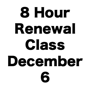 8 Hour LAPD Renewal Class (December 6)