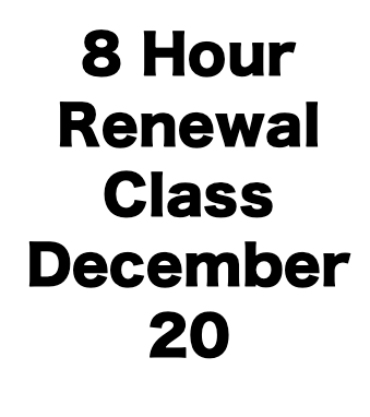 8 Hour LAPD Renewal Class (December 20)