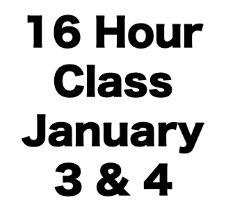 16 Hour CCW Class (January 3 & 4)