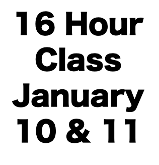 16 Hour CCW Class (January 10 & 11)