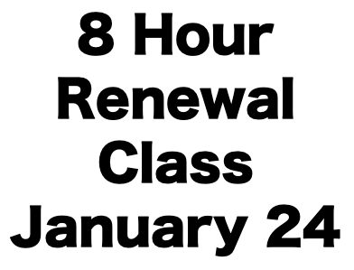 8 Hour CCW Renewal Class (January 24)