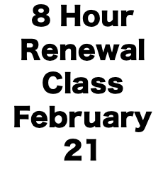 8 Hour CCW Renewal Class (Feb. 21)