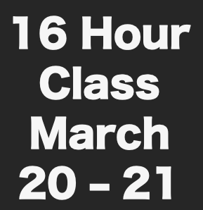 16 Hour CCW Class (March 20 - 21)
