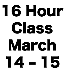 16 Hour CCW Class (March 14 & 15)