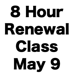 8 Hour CCW Renewal Class (May 8)